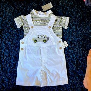Macys First Impressions 2 piece Overall Set